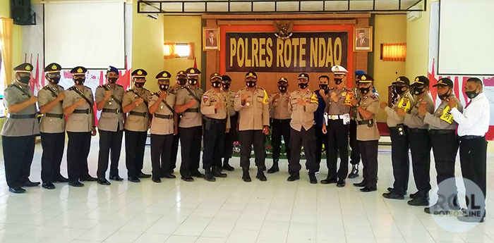 Pelantikan dan Sertijab, Ini Wajah Baru di Jajaran Polres Rote Ndao