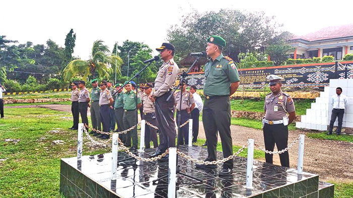Di Rote, TNI dan Polri Gelar Apel Gabungan Tingkatkan Sinergitas