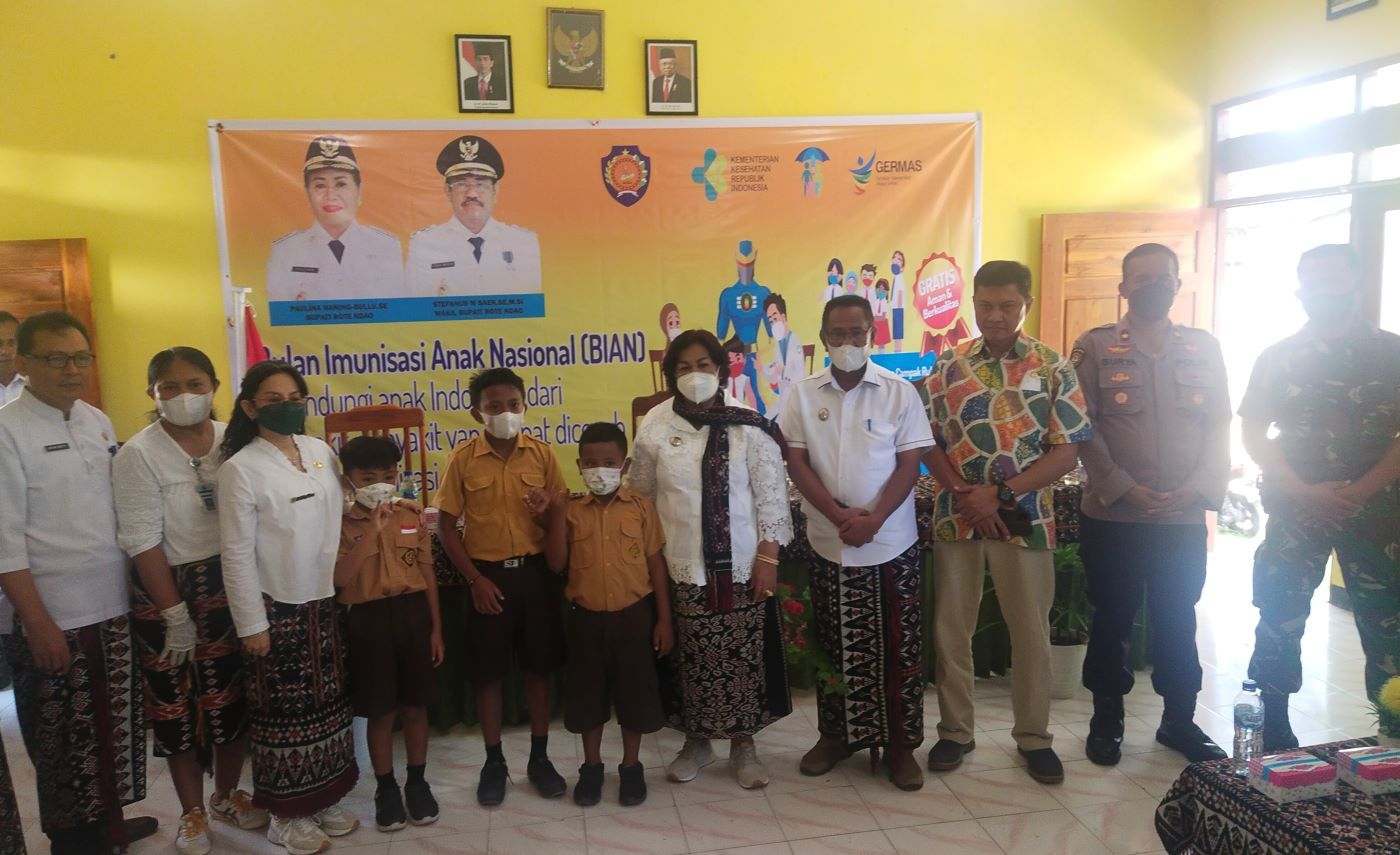Bupati Rote Ndao Canangkan BIAN Dalam Rangka Kejar 90 Persen Imunisasi Dasar Lengkap Anak