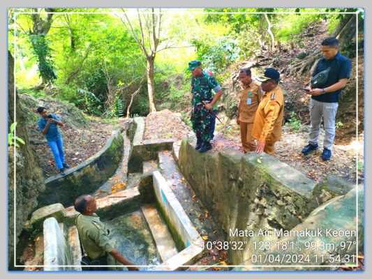 Pj. Bupati Rote Ndao Tinjau Persawahan, Mata Air, Cekdam, dan Gudang Pupuk