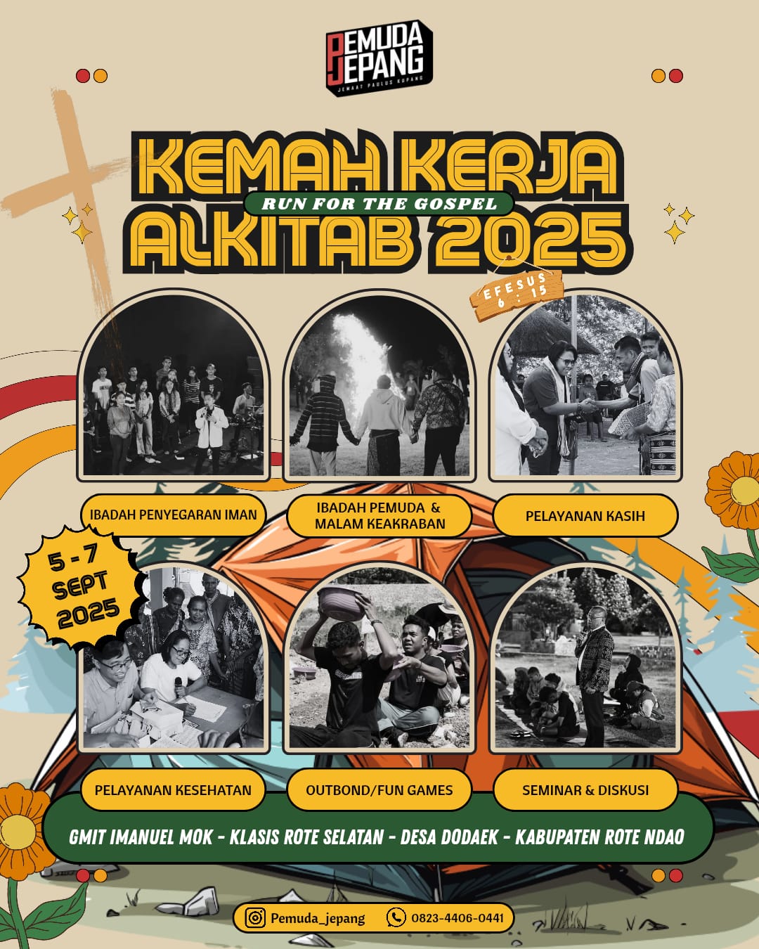 Wujudkan 'Run For The Gospel', Pemuda GMIT Paulus Gelar Aksi Sosial di Desa Dodaek