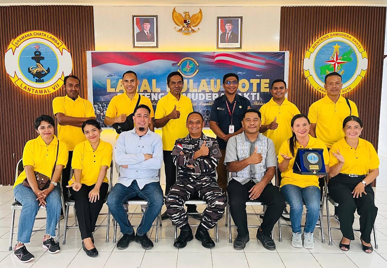 Perkuat Kolaborasi, Pemuda Katolik Rote Ndao Audiensi dengan Lanal Pulau Rote