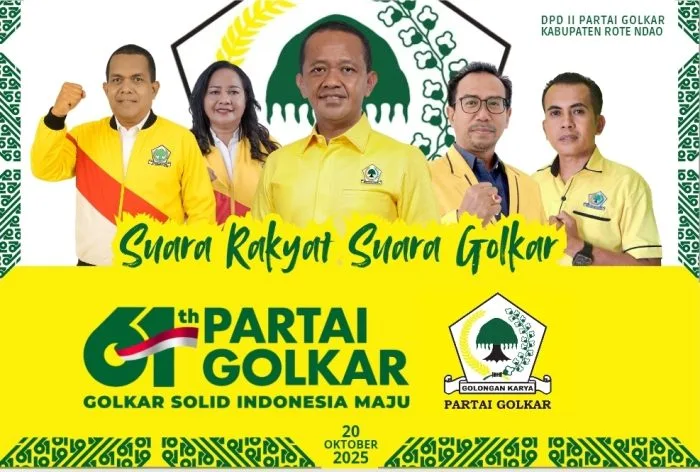 18 Oktober, Jalan Sehat Golkar Rote Ndao Bertabur Hadiah Menarik 'Ada Sepeda Listrik'