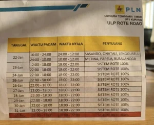 Krisis BBM Akibat Cuaca Buruk, Listrik di Rote Ndao Hanya Akan Menyala 4 Jam Sehari