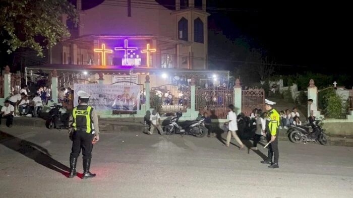 Pawai Obor Paskah 2026, Satlantas Polres Rote Ndao Pastikan Jalur Steril
