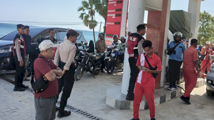 Polres Rote Ndao Amankan SPBU dan Cek Stok BBM