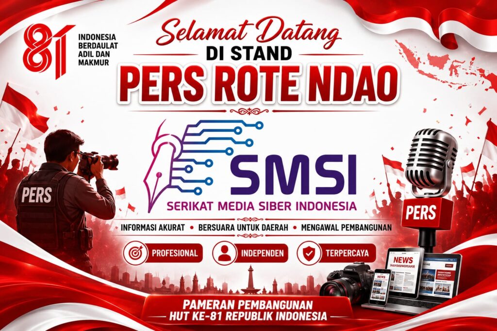 SMSI Rote Ndao Buka Stan Pers di Pameran Pembangunan HUT ke-81 RI