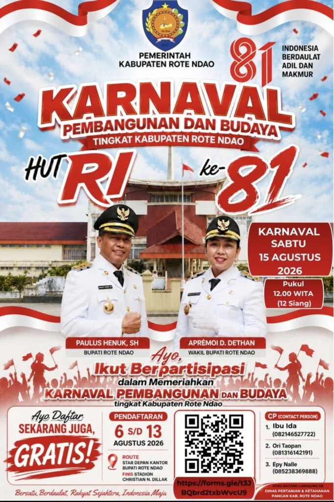 Karnaval Rote Ndao 2026: Ini Jadwal, Rute, dan Info Pendaftaran