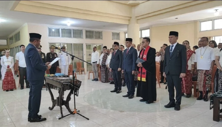 Bupati Paulus Henuk Resmi Lantik Daniel Welhelmus Nalle Jadi Pj Sekda