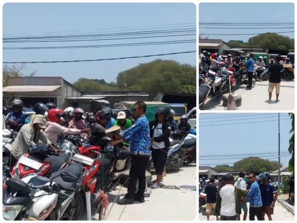 Prihatin Banyak Lansia Kepanasan Saat Antre BBM di SPBU Sanggaoen, ASN Ini Bagikan Ratusan Gelas Air Mineral