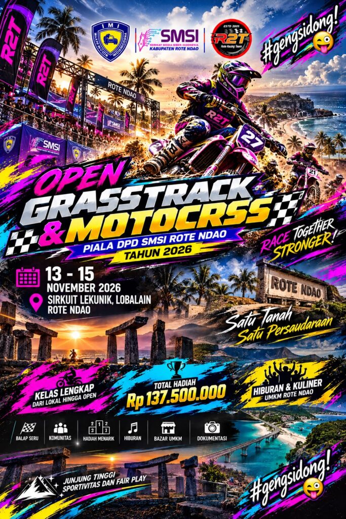 Open Grasstrack & Motocross Piala DPD SMSI di Sirkuit Lekunik, kantongi rekomendasi IMI NTT